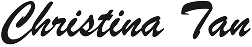 Christina Tan's Signature