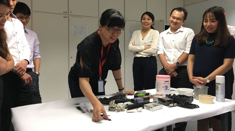 Charcoal painting activity jointly organised with National Gallery Singapore