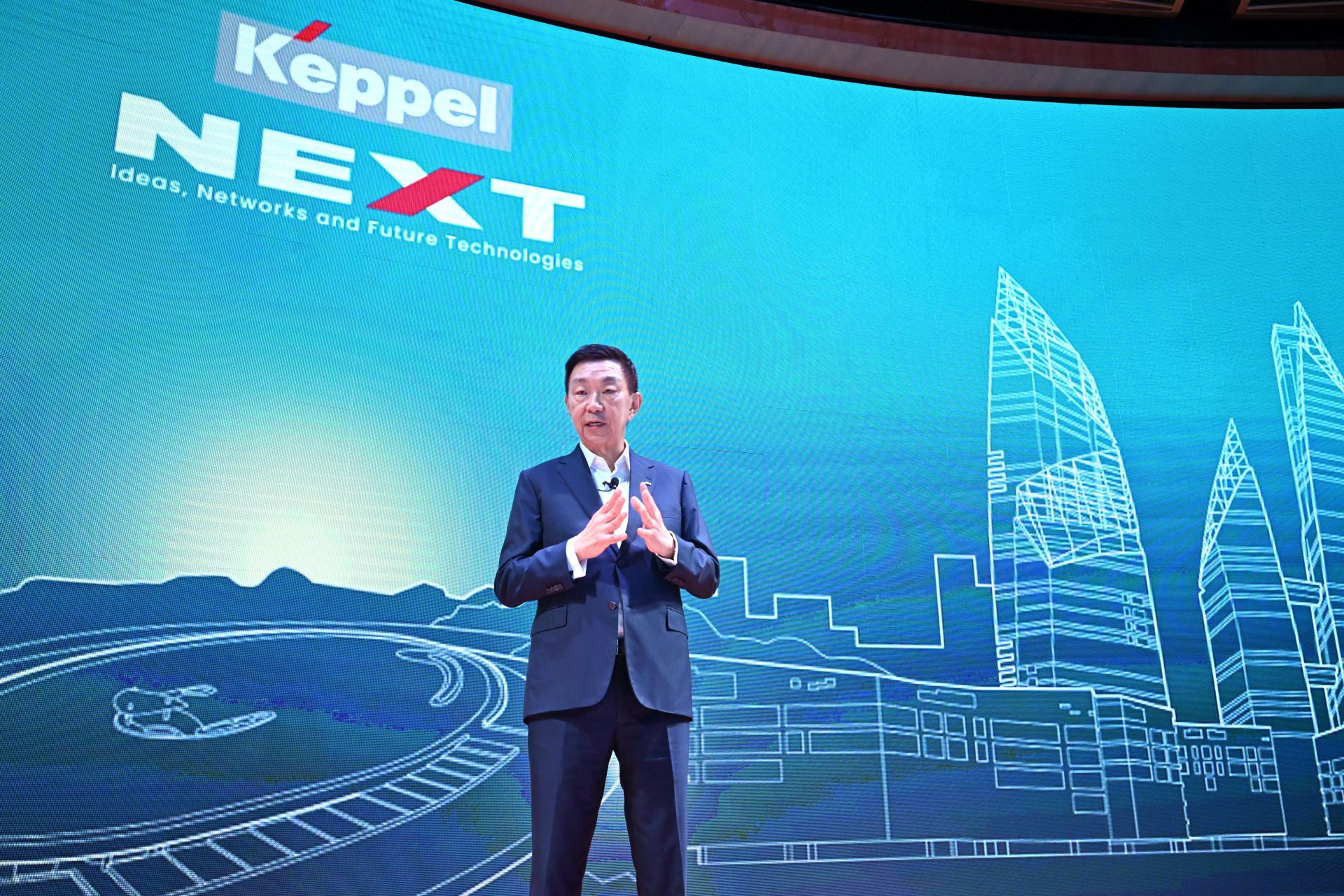 Mr Loh Chin Hua, CEO of Keppel addressing the Keppel NEXT audience